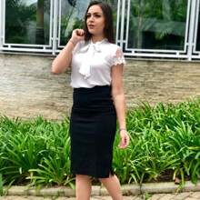 Women Blouses - White - View 2