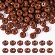 100 Stücke 8mm Acryl Linse Perlen, bunte Abakus Perlen für Handwerk, Acryl Abstandshalter Perlen für Schmuck Armband Halskette Herstellung, Füllfederhalter Schmuck Handwerk