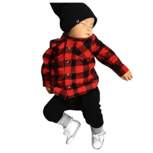Baby Boys Trench Coats - Đen và trắng - Xem 2