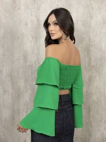 Women Tops - màu xanh lá - Xem 5