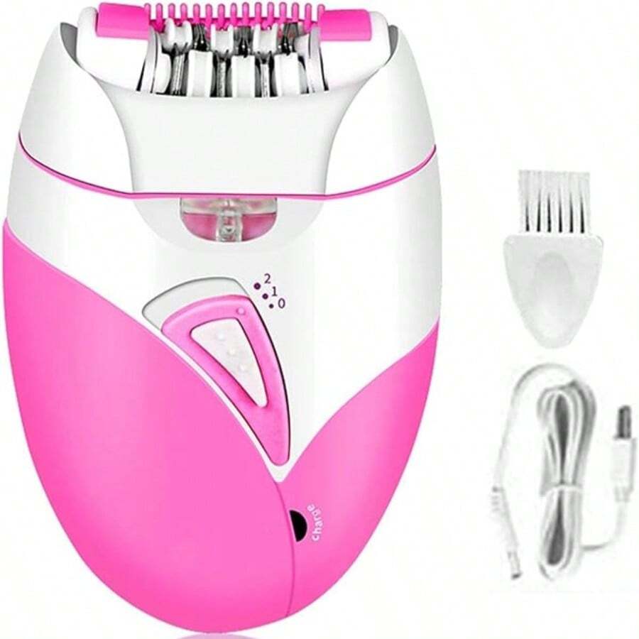 Depilador Feminino Recarregável Máquina Depilação Elétrico - Rosa chiclete - Visão 1