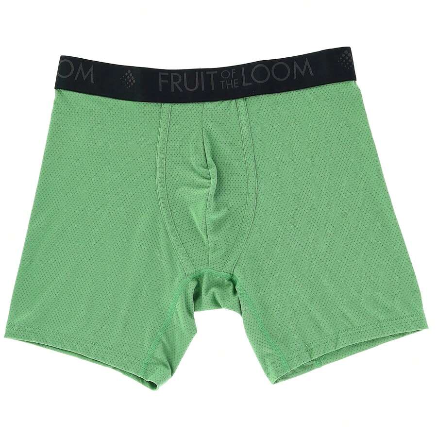Fruit Of The Loom Men's Breathable Micro Mesh Boxer Briefs (3 Pair Pack