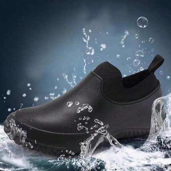 Professional Chef Shoes Men Anti-Slip Kitchen Women Cook Work Shoes Waterproof Oil-Proof Soft Sole Lightweight Rain Shoes Lover Plus Size