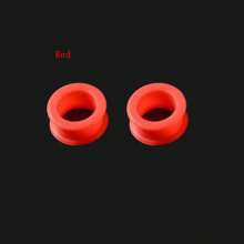 2 件装耳塞和耳道薄型柔性硅胶耳塞适用于男女妊娠纹耳道 3-20 毫米空心耳扩张耳塞