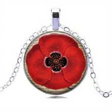 Mohn Blumen Ohrringe aus Harz für Gedenktag, Valentinstag, Geschenk für Mutter, Muttertag