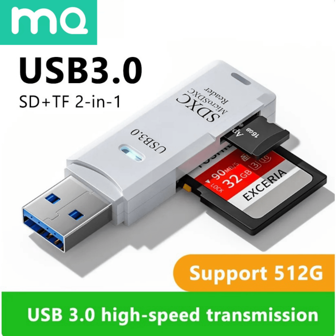 2 In 1 USB 3.0 Card Reader Micro Sd Card Reader Usb Adapter High Speed Cardreader TF Memory Card For PC Laptop Accessories