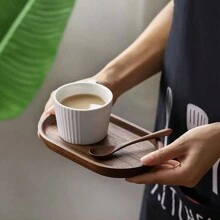 1 件木制托盘，非常适合分隔香料、开胃菜、茶、主菜和肉类、减肥盘、早餐拼盘、时尚分隔托盘，用于营养搭配、即食食品、饮料、寿司、牛排、甜点、蛋糕、面包、咖啡 - 非常适合万圣节、圣诞节礼物和感恩节 - 厨具、家用缝纫和珠宝系列。、厨房、圣诞礼物 - 黃色 - 查看 7