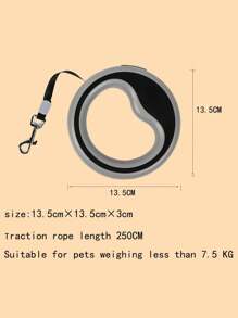 1pc 2.5m Pet Automatic Retractable Leash, Suitable For Medium & Small Cats/Dogs