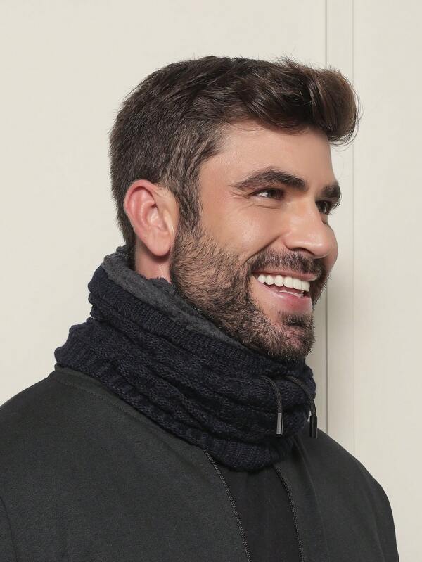 Cachecol Que vira Touca Masculino Inverno gorro gola chachegol pescoço feminino de frio Tricot echarpe