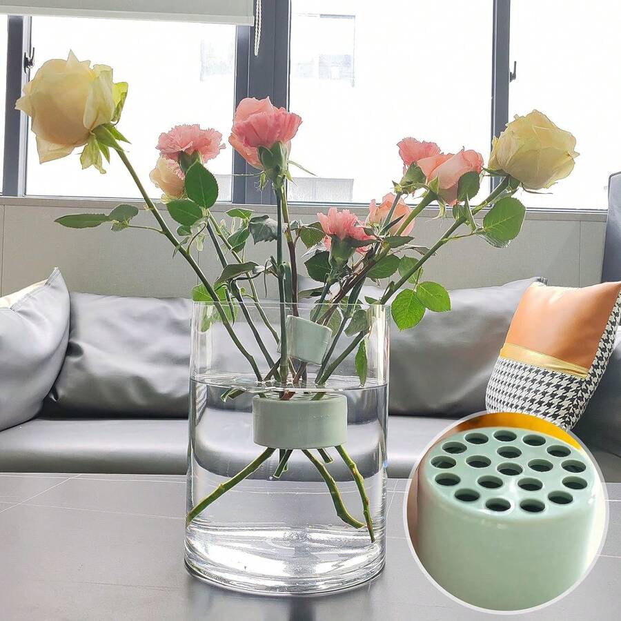 Spiral Ikebana Stem Holder, Spiral Stem Holder For Vases, Spiral Flower