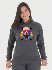 Women Sweatshirts - 深灰色 - 查看 1