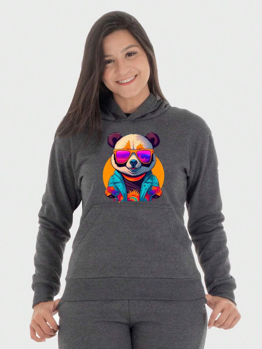 Women Sweatshirts - 深灰色 - 查看 1