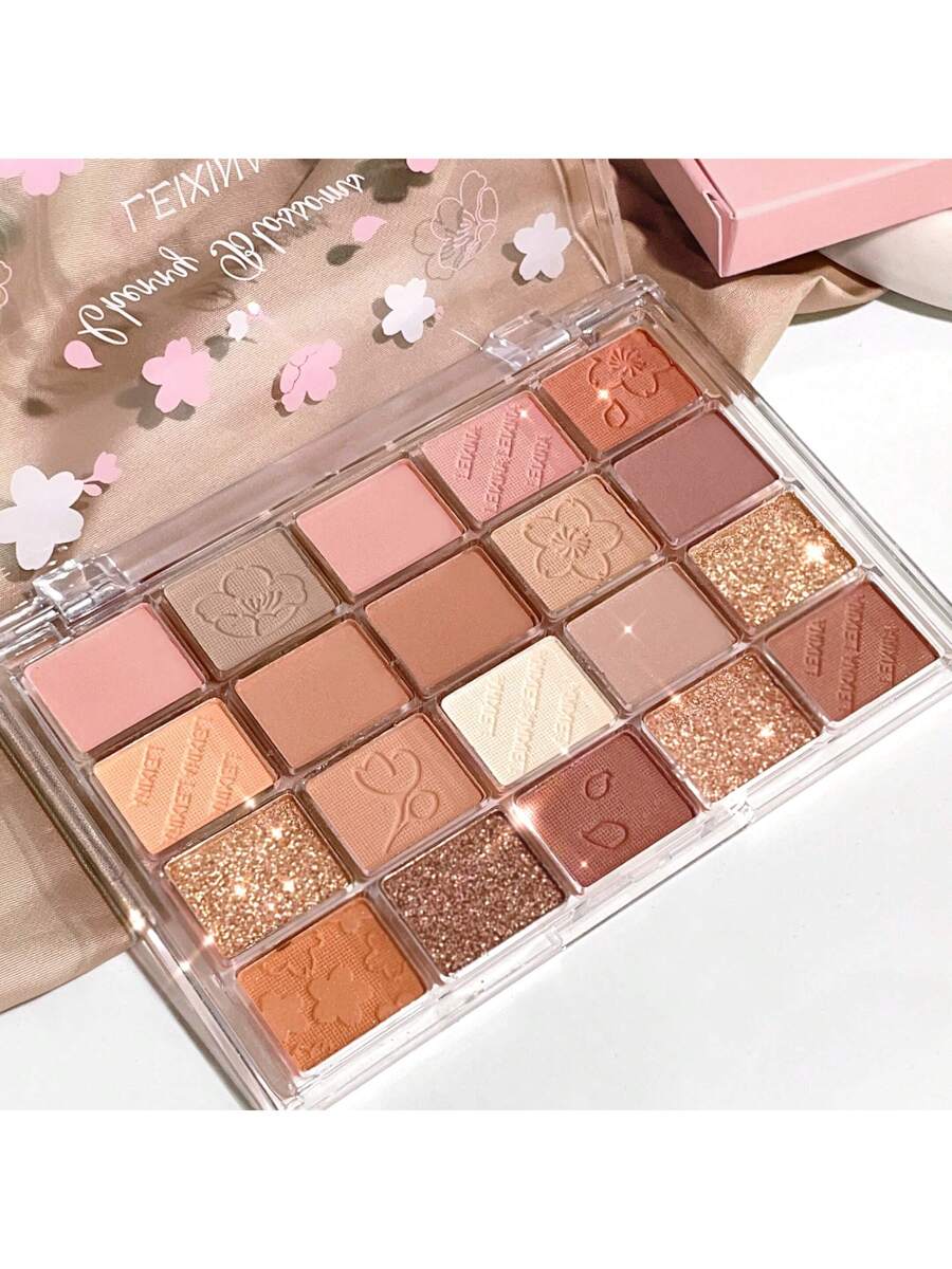 1BảngPhấnMắt20MàuEarthToneVớiMàuMatte,ÁnhSángLungLinh,PhấnBắtSáng,LớpPhủBóng,BảngPhấnMắtTrangĐiểmĐaChứcNăngLâuDàiVàDiĐộng