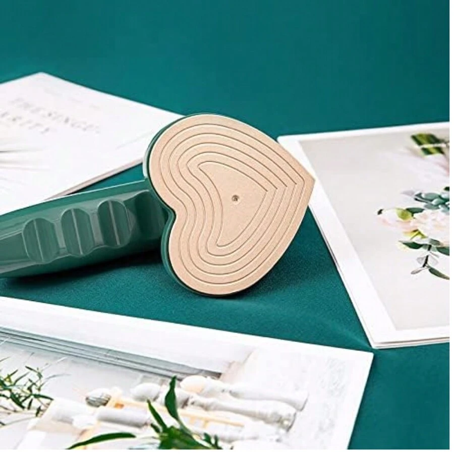 Mini plancha de ropa en forma de corazón - verde menta - Ver 1