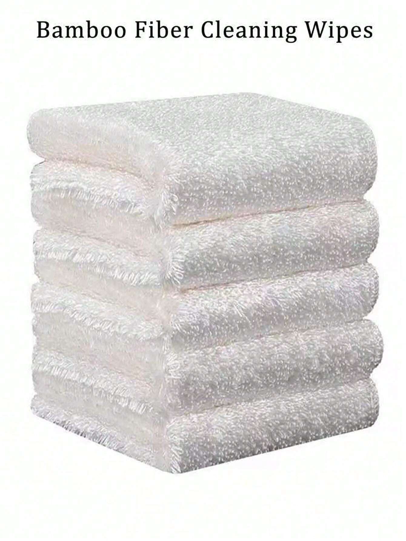 Absorbent Bamboo Fiber Dish Cloths, Kitchen Dishwashing Cloth, OilFree