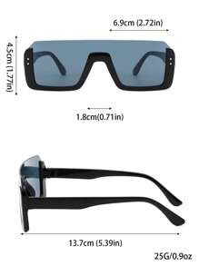 4 Pairs Of Square Men High-Grade Outdoor Cycling Fashion Non-Prescription Glasses Beach Accessories Glasses Shades For Summer Beach Vacation,Outdoor,Travel - Multicolor - View 2