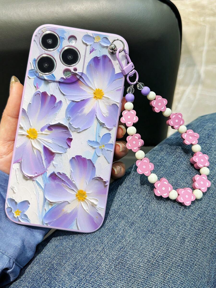 Vòng tay vẽ mực hoa, cạnh thẳng, đường cắt chính xác, dây thừng vẽ tay, tương thích với iPhone 15 Promax, ốp lưng Apple 13, ốp lưng Apple 11, ốp lưng mềm P12, ốp lưng TPU chống rơi cho iPhone X, ốp lưng mềm chống rơi cho iPhone Xs, ốp lưng tương thích với Galaxy S22/Galaxy A13 4G/Galaxy A52/A52S 5G, tương thích với Redmi Note11/11 Lite - Nhiều màu - Xem 1