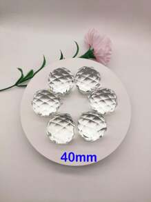 1pc/6pcs 20mm/30mm/40mm/50mm/60mm/Shiny K9 Glass Crystal Faceted Ball/Crystal Glass Globe Balls/Crystal Round Ball/Crystal Sun Catcher Ball Beads/Crystal Prisms/For Chandelier Prism Pendant Replacement/Wedding Decoration/Holiday Decoration/Window Decoration/Xmas Tree Decoration/DIY Glass Suncatcher