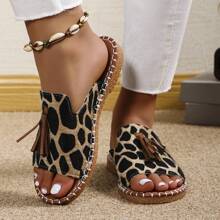 女式休閒戶外平底拖鞋