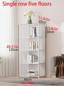 1 chiếc giá treo quần áo bằng vải không dệt & ống thép dễ lắp ráp, tủ quần áo lưu trữ di động cho phòng ngủ hoặc nhà cho thuê - trắng - Xem 11