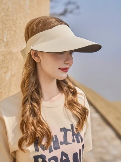 LANQUMI A Hat, Fashionable And Versatile, Portable, Soft, Sun-Shading And Sun-Proof, Topless, New Summer Style For Sports, Cycling, And Traveling.