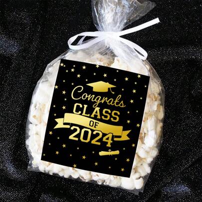 20pcs Graduation Season Graduation Cap Holiday Celebration Decorative Stickers Labels Sealing Stickers, Box Seal Sticker, Business Commodity Packaging Sealing Stickers, Gift Box Decor Bag Packaging Label, Sealing Decals