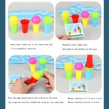 Ice Cream Game "Ice Cream Stack" Card Matching Interactive Tabletop Toy Set With Random Color - Multicolor - View 5