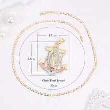 18k Gold Plated Anchor Pendant Necklace - Pendant Necklace - View 7