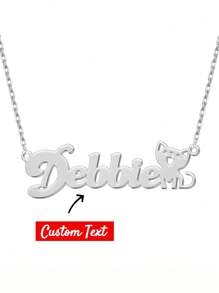 Simple Fashion Personalized Female Custom Butterfly Stainless Steel Name Necklace Mother's Day Valentine's Day To Commemorate Graduation Girlfriends Birthday Gift Valentines