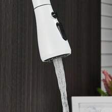 Kitchen Sink Taps Mixer With Pull Out Spray 360° Swivel 3 Spray Modes Kitchen Faucet-White - White - View 7