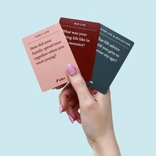 人生故事訪談套件卡片，搭配提示、派對遊戲問題卡片 - 彩色 - 查看 6
