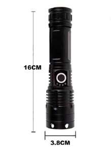 Linterna Lampara Táctica LED de largo alcance TOHIL con cono VOG-AL102 Recargable Portatil Resistente