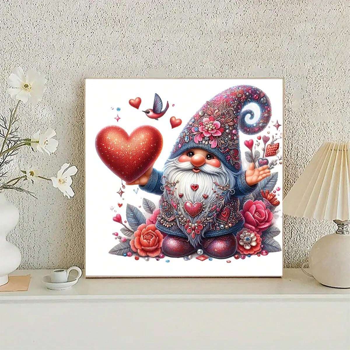 Kit Peinture Diamant Personnalisé 5D - Toile 30x40 Cm, Diamants Ronds Ou Carrés, Idéal Décoration Murale Ou Cadeau - 12