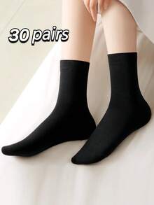 30 đôi tất nữ, tất dài, tất trắng, tất nữ, tất dễ thương, tất bé gái, tất ngắn, hút ẩm và mồ hôi, mềm mại, thoáng khí và có ren chống trượt. Chi tiết mẫu sơn. Chúng được thiết kế để sử dụng cho thể thao, giải trí, ở nhà, kinh doanh và có thể đeo trong tất cả các mùa. Màu sắc ngẫu nhiên - Nhiều màu - Xem 2