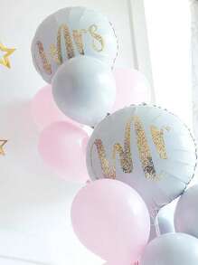 3szt Mr Mrs Love Białe balony, Dekoracja ślubna, Dekoracja rocznicowa, Prezent na prysznic dla panny młodej, Dekoracja walentynkowa, Dekoracja na uroczystości, Dekoracja domu na Halloween