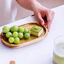 1 件木制托盘，非常适合分隔香料、开胃菜、茶、主菜和肉类、减肥盘、早餐拼盘、时尚分隔托盘，用于营养搭配、即食食品、饮料、寿司、牛排、甜点、蛋糕、面包、咖啡 - 非常适合万圣节、圣诞节礼物和感恩节 - 厨具、家用缝纫和珠宝系列。、厨房、圣诞礼物 - 黃色 - 查看 10