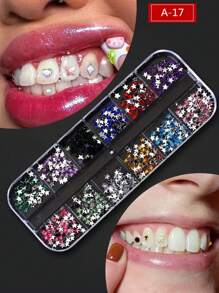 10 peças de joias de dente de cristal de zircônia, decorações de dente femininas com clipe, sem necessidade de cola