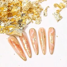 Bottled - Broken Gold Foil Copper Aluminum Foil Silver Foil Gold Foil Nail Art Decorative Painting Diy Crafts Decoration Nail Charms Nail Gems Nail Supplies