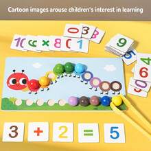 Hạt Gỗ Trò Chơi Sâu Bướm Montessori Tính Phân Loại Kỹ Năng Vận Động Tinh Bộ Đồ Chơi Dành Cho Trẻ Em Trò Chơi Phù Hợp Đồ Chơi Xếp Hình Cho Trẻ Mới Biết Đi - Nhiều màu - Xem 1
