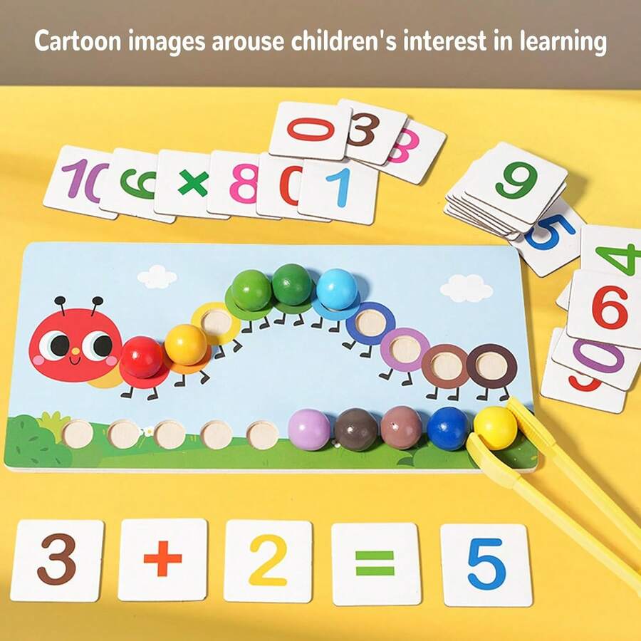 Hạt Gỗ Trò Chơi Sâu Bướm Montessori Tính Phân Loại Kỹ Năng Vận Động Tinh Bộ Đồ Chơi Dành Cho Trẻ Em Trò Chơi Phù Hợp Đồ Chơi Xếp Hình Cho Trẻ Mới Biết Đi - Nhiều màu - Xem 1