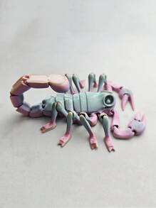 Modelos de juguetes de escorpión con bisagra e impresión 3D, las articulaciones se pueden mover libremente en forma de modelo animal, adorno, regalo de cumpleaños - Multicolor - Ver 5