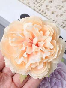 10pcs Artificial Mixed Color Rose Flower Heads - Color Mixing - View 6