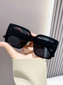 Vintage Square Large Frame Thick Frame Plastic Sunglasses Men And Women Fashion Classic Design Decoration Outdoor Travel Beach Holiday UV Protection Glasses Beach Accessories For Women Sun Glasses Sunglasses Shades Basics And Suit For Sweater Jeans Sweatpants Hoodie Jackets Dress And Long Sleeve Shirt Fashionable Shade Elegant Outfit Family Outings Travel Vacation Holiday - 彩色 - 查看 3