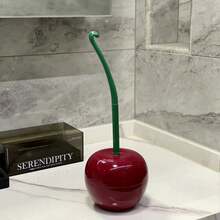 網紅櫻桃馬桶刷套裝 家用馬桶刷 創意長柄馬桶刷 清潔無死角 一盒裝 - 紅色 - 查看 7