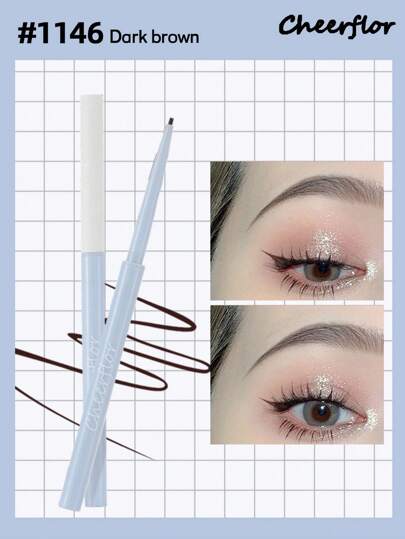 CHEERFLOR 乳霜眼线笔，1.5 毫米凝胶眼线笔，锡尖，易于使用，光滑且颜色浓烈，防水防汗，60 毫克