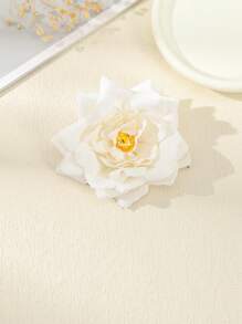 1 件装人造牡丹花发夹波西米亚风情人节情人爪夹发夹发夹 - 彩色 - 查看 6