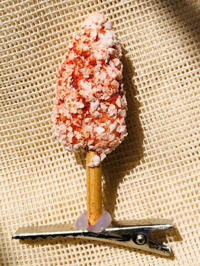 Pasador de pelo, accesorio, pinza de pelo con diseño de mazorca, mazorca, maíz picante, divertido, lindo, aproximadamente de 6 cm, pinzas de garra para el cabello, hebillas para el cabello