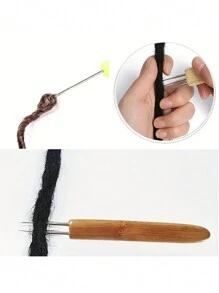 1set Dreadlocks Tool Set,12pcs Dreadlock Crochet Hook Set,40pcs Dreadlocks Hair Ring,Dreadlocks Tool Set Crochet Hooks For Crochet Braids Hair Decoration Accessories