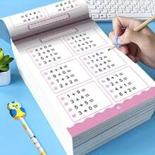 80 Pages Children Math Exercise Book: Interesting And Attractive Addition And Subtraction Skills Practice Within 100 Using Horizontal And Vertical FormatsSchool, Student,Stationery,School Supplies,Back To School