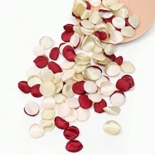 100pcs/Pack Artificial Silk Cream Rose Petals For DIY, Ideal For Holiday Parties And Wedding Decor Best Gifts,Wedding Decor,Home Decor ,Room Decor Party Favors Bride Birthday Graduation Birthday Decorations Party Decorations Bachelorette